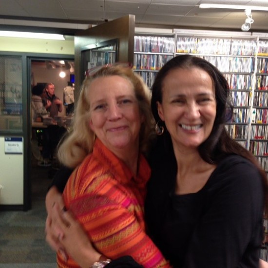 Alisa Clancy and me before my KCSM radio Desert Island Jazz interview