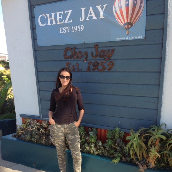 Outside a jazz establishment where the Rat Pack used to hang