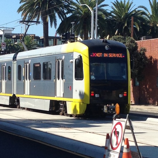 The new tram in LA - not even operational yet