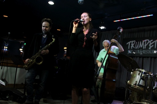 Sitting in with Jason Rigby, Cameron Brown and Billy Hart at Trumpets Jazz Club